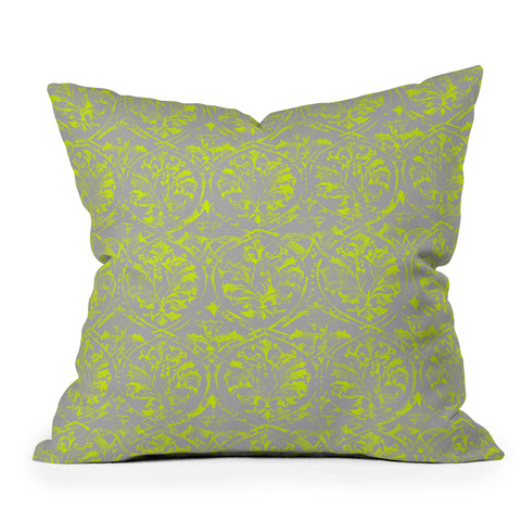 Pattern State Deer Damask Pop Outdoor Throw Pillow