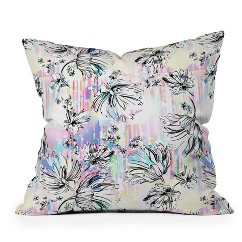 Pattern State Floral Meadow Magic Outdoor Throw Pillow