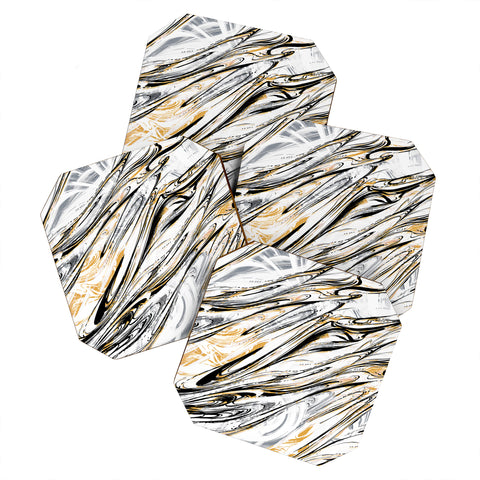 Pattern State Marble Midnight Coaster Set