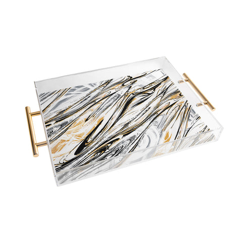 Pattern State Marble Midnight Acrylic Tray