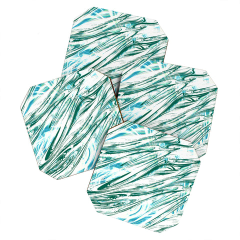 Pattern State Marble Wave Coaster Set