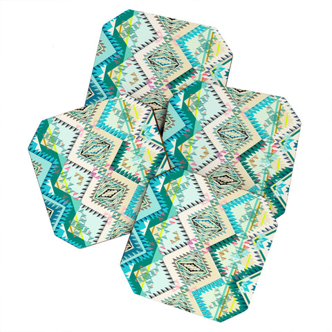 Pattern State Marker Southern Moon Coaster Set