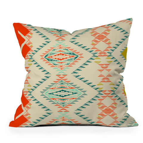Pattern State Marker Southwest Outdoor Throw Pillow