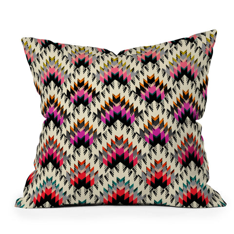 Pattern State Peaks Outdoor Throw Pillow