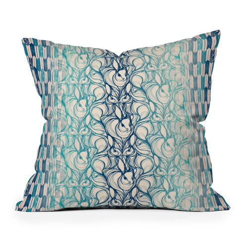 Pattern State Rabbit Run Outdoor Throw Pillow