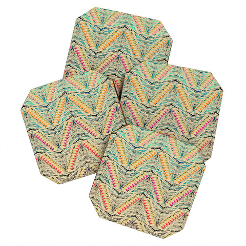 Pattern State Teepee Coaster Set