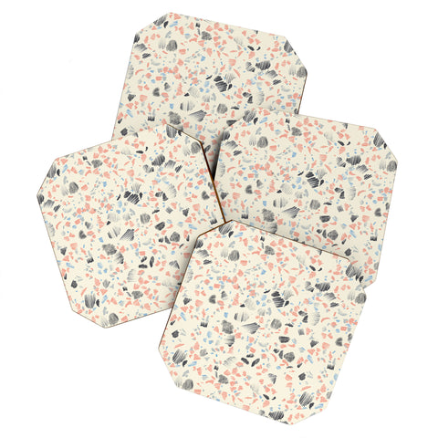 Pattern State Terrazzo Sketch Coaster Set
