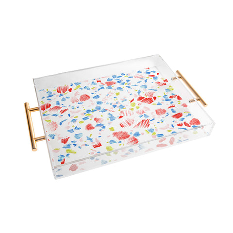 Pattern State Terrazzo Sketch Glow Acrylic Tray