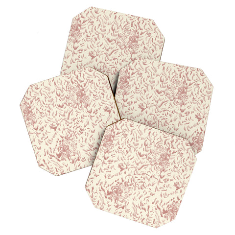 Pattern State Tiger Sketch Coaster Set