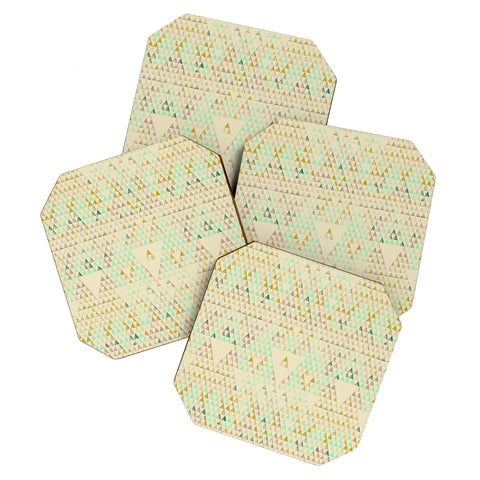 Pattern State Triangle Lake Coaster Set