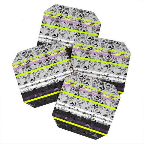 Pattern State Triangle Lands Coaster Set