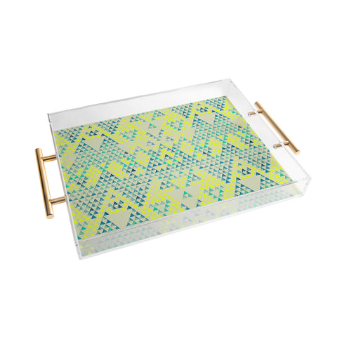 Pattern State Triangle Marine Acrylic Tray