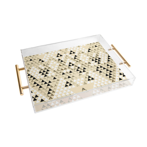 Pattern State Triangle Standard Acrylic Tray