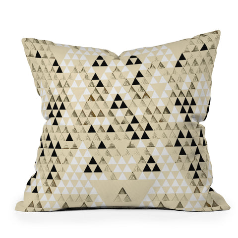 Pattern State Triangle Standard Outdoor Throw Pillow