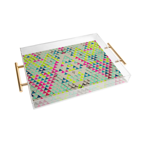 Pattern State Triangle Summer Acrylic Tray