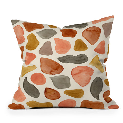 Pauline Stanley Abstract Animal Print Outdoor Throw Pillow