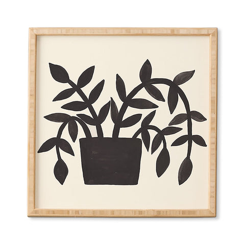 Pauline Stanley Black Painted Plant Framed Wall Art havenly
