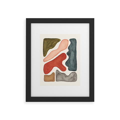 Pauline Stanley Blob Watercolor Framed Art Print