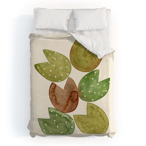 Pauline Stanley Lilly Pads Duvet Cover