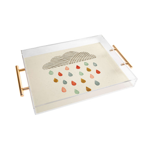 Pauline Stanley Rain Cloud Acrylic Tray