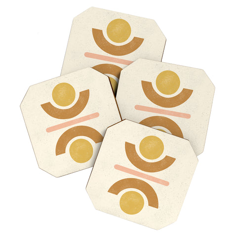 Pauline Stanley Totem Shapes Coaster Set