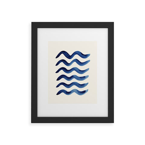 Pauline Stanley Waves Strokes Framed Art Print