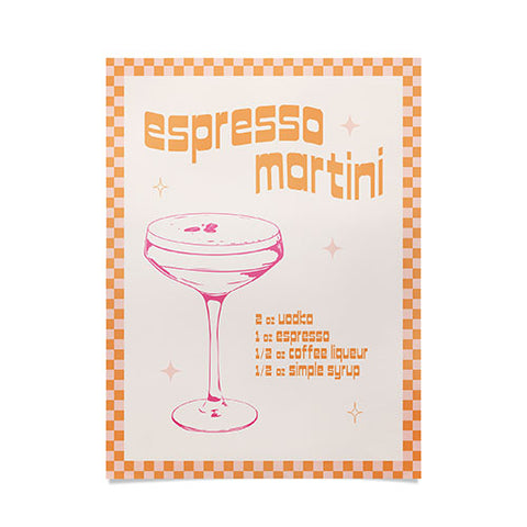 Peony Creative Co Espresso Martini Cocktail Poster