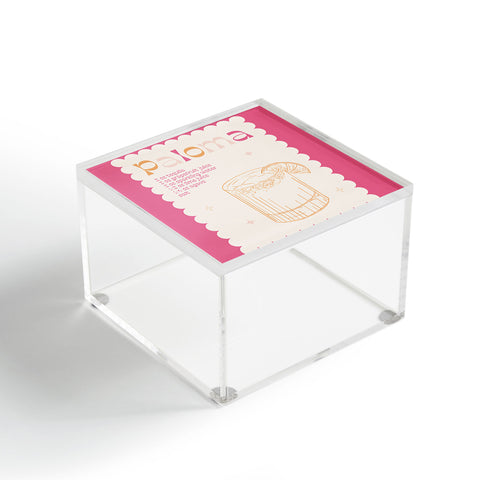 Peony Creative Co Paloma Cocktail Acrylic Box