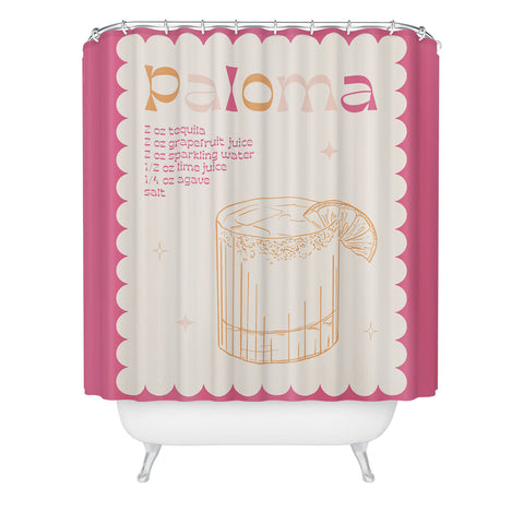 Peony Creative Co Paloma Cocktail Shower Curtain