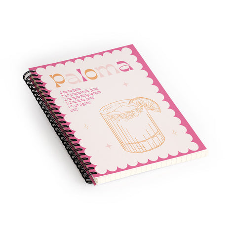 Peony Creative Co Paloma Cocktail Spiral Notebook