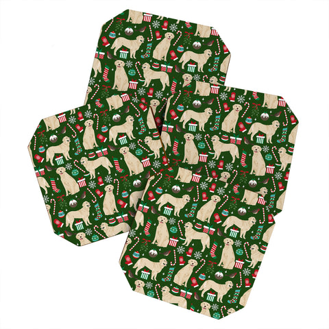Petfriendly Golden Retriever festive christmas Coaster Set