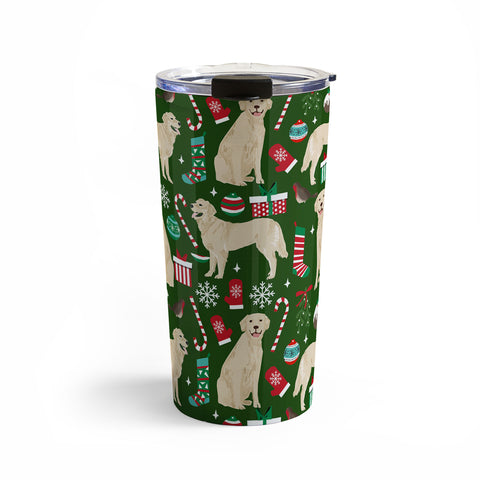 Petfriendly Golden Retriever festive christmas Travel Mug