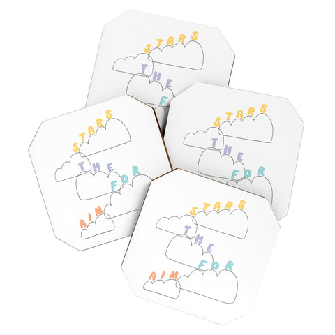 Phirst Aim for the stars Coaster Set