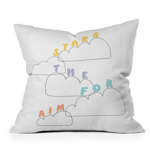 Phirst Aim for the stars Outdoor Throw Pillow