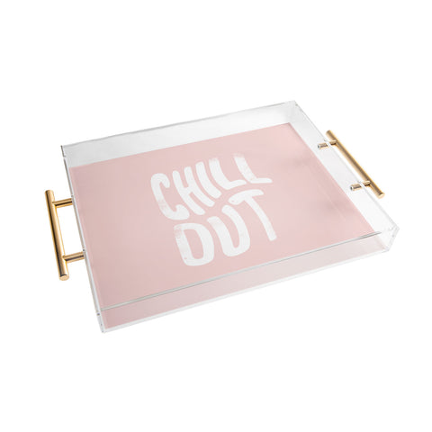 Phirst Chill Out Vintage Pink Acrylic Tray