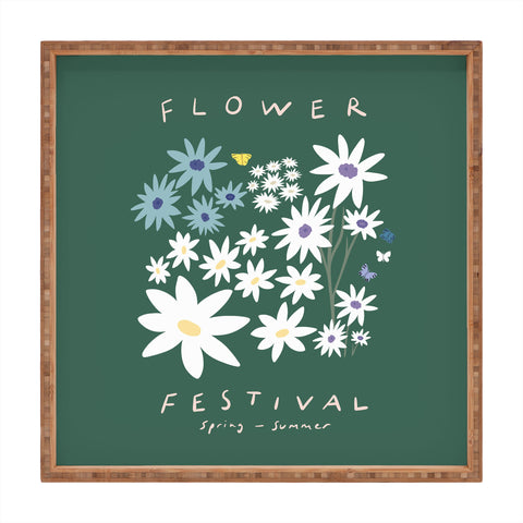 Phirst Flower Festival Square Tray