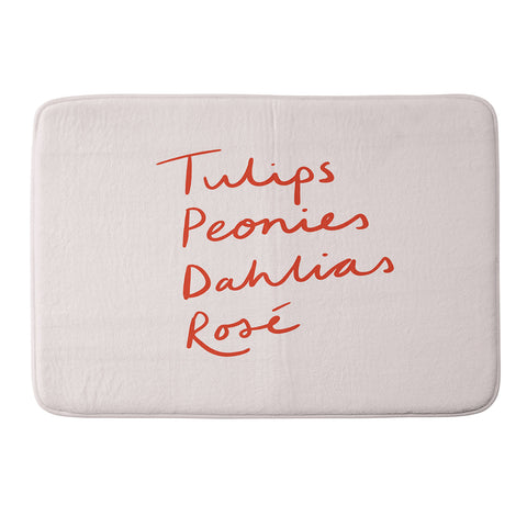 Phirst Flowers and Wine Memory Foam Bath Mat