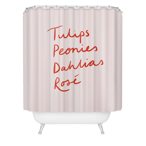 Phirst Flowers and Wine Shower Curtain