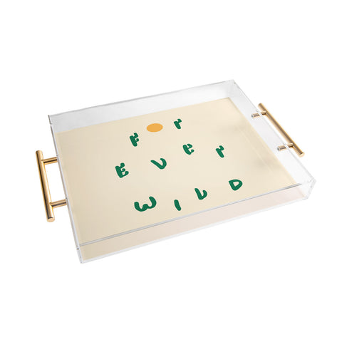 Phirst Forever Wild Cacti Acrylic Tray