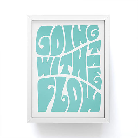 Phirst Going with the flow Framed Mini Art Print