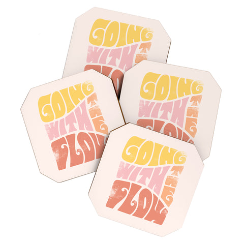 Phirst Going with the flow Vintage Coaster Set