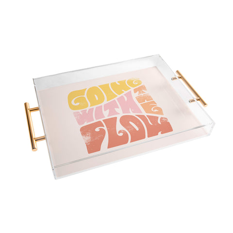 Phirst Going with the flow Vintage Acrylic Tray