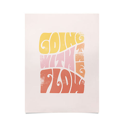 Phirst Going with the flow Vintage Poster