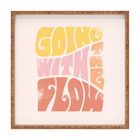Phirst Going with the flow Vintage Square Tray