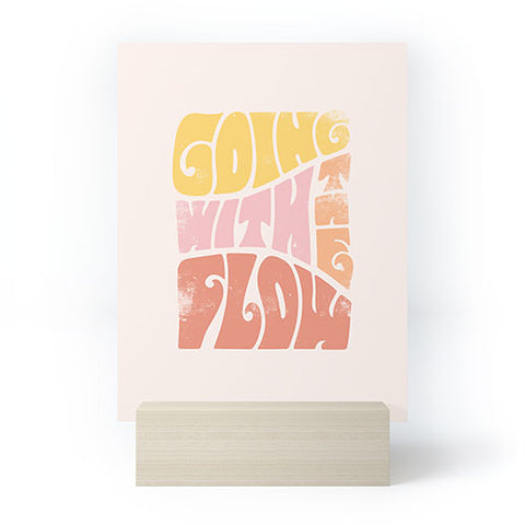 Phirst Going with the flow Vintage Mini Art Print