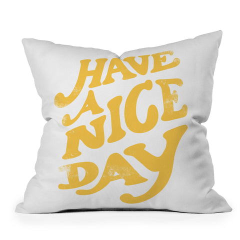 Phirst Have a peachy nice day Outdoor Throw Pillow