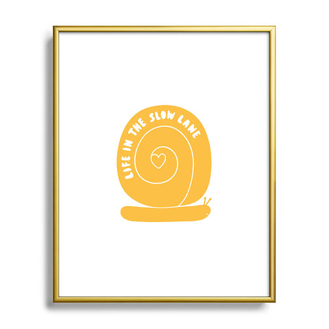 Phirst Life in the slow lane Metal Framed Art Print