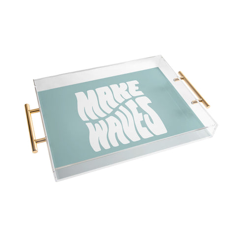 Phirst Make Waves Pale Blue Acrylic Tray
