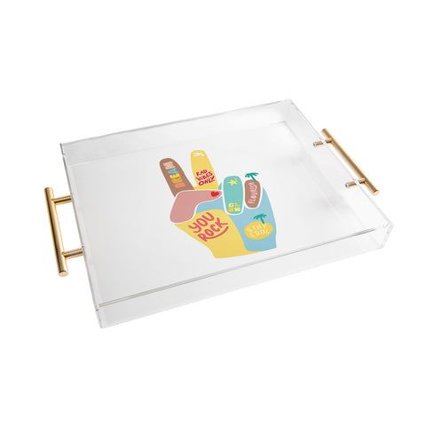 Phirst Motivational Peace Out Acrylic Tray