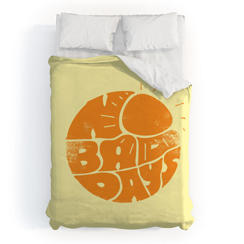 Phirst No Bad Days Retro Sun Duvet Cover